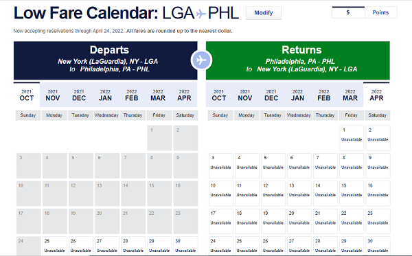 Information About Southwest Airlines Low Fare Calendar